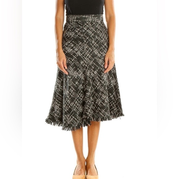 ModCloth Black & White A-Line Skirt - Size S - Picture 1 of 9